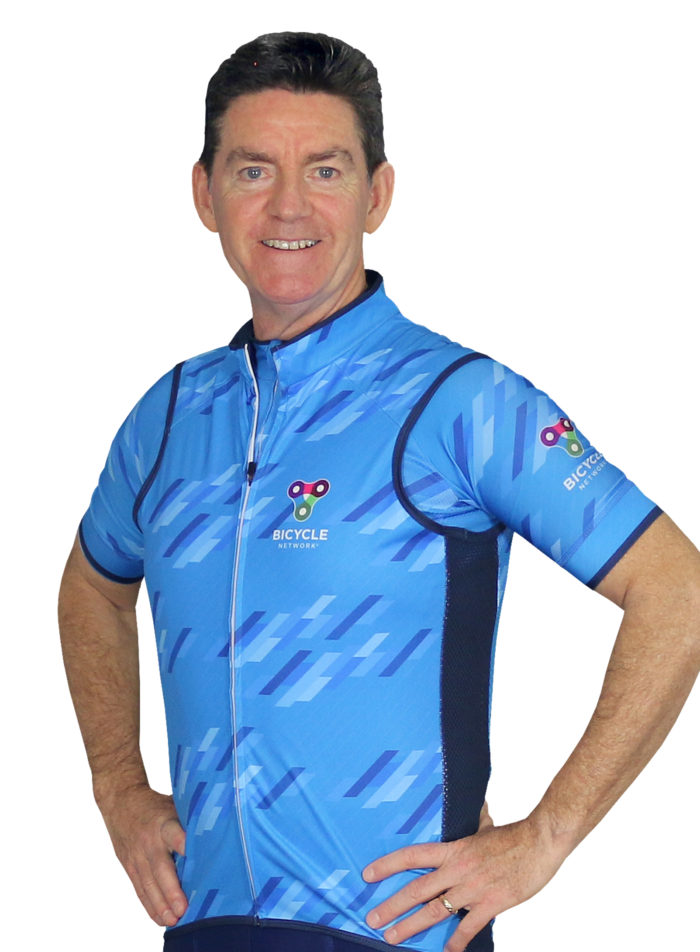 Team Bicycle Network rider Richard Cross