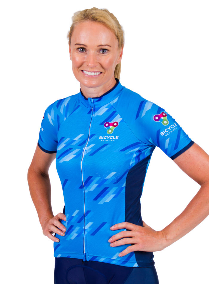 Team Bicycle Network rider Alison McCormack