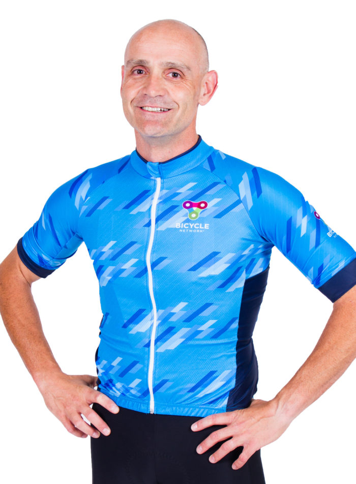 Team Bicycle Network rider Bill Kontoulis