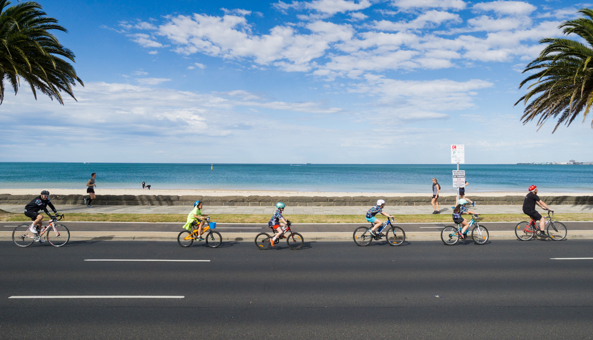 Iconic Melbourne bike ride