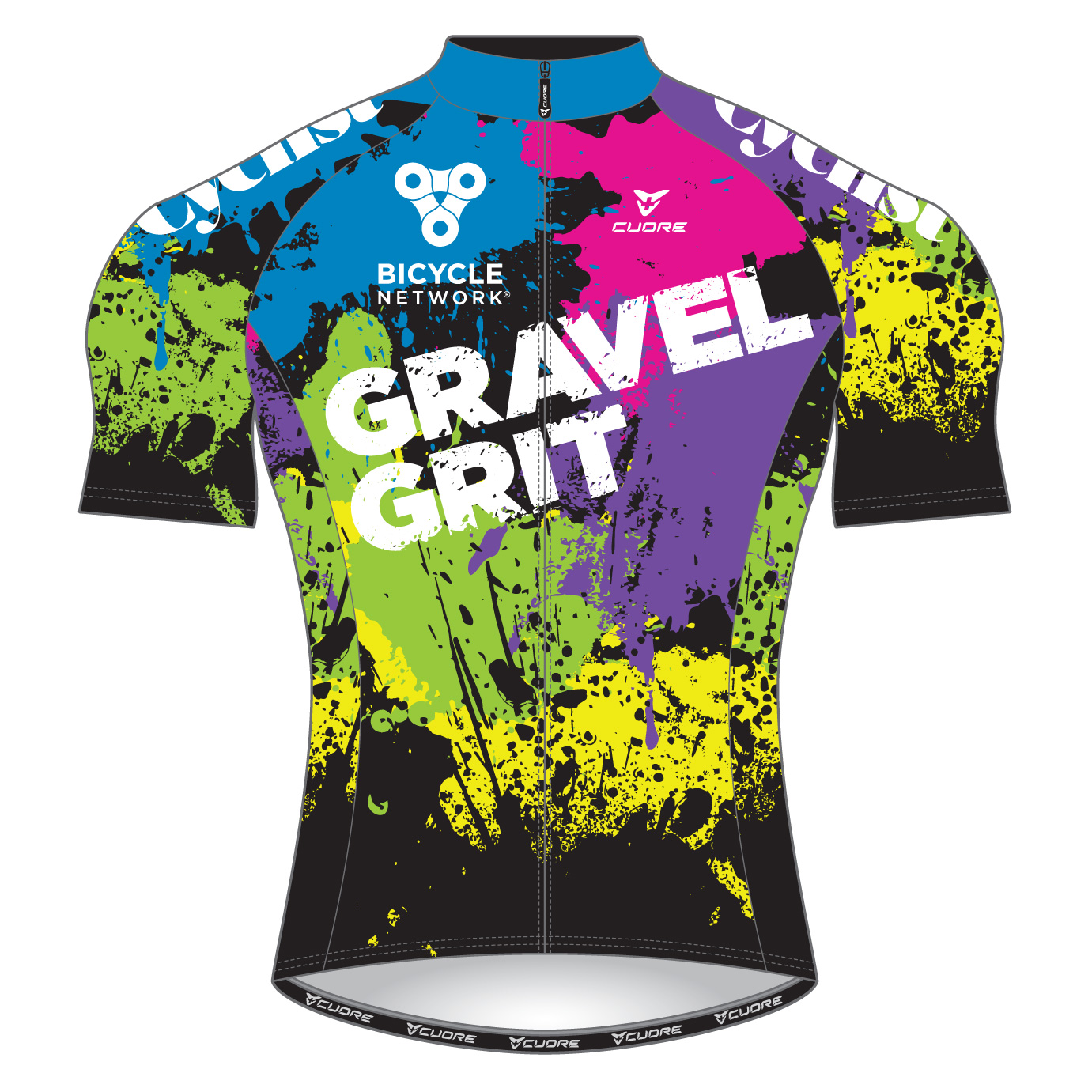 Gravel Grit Laguna Cuore jersey - front